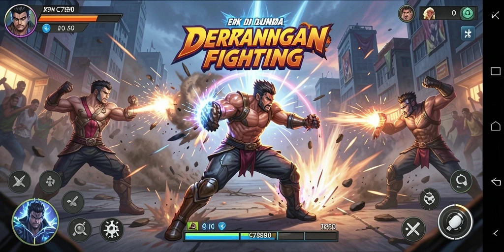 Gameplay C7890 yang menegangkan dalam pertarungan Fighting.