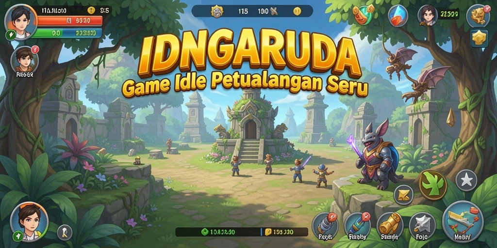 Tampilan gameplay seru di IDNGARUDA dengan aksi Idle yang mengasyikkan.