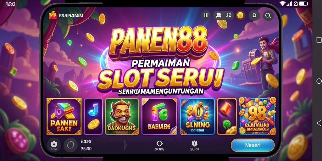 Menampilkan gameplay mendebarkan dari permainan Slot PANEN88.