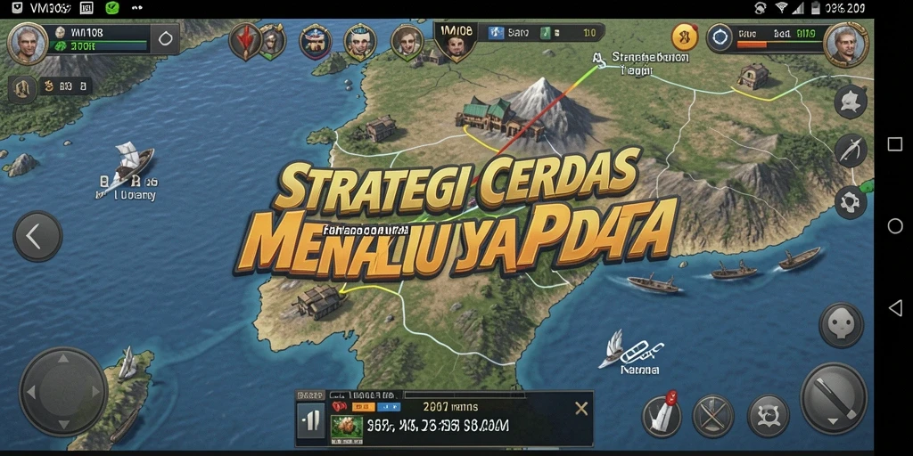 Tangkapan layar gameplay VM108 menampilkan pertempuran strategi yang mendebarkan.