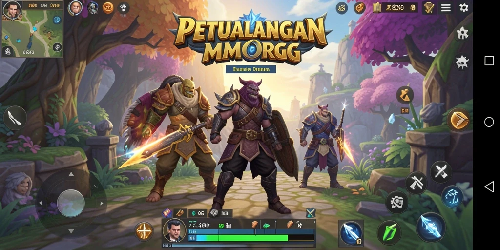 Tampilan gameplay X88 yang seru dalam petualangan MMORPG.